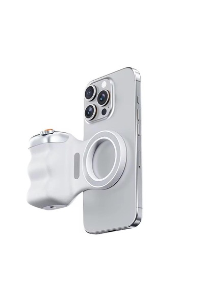 Magsafe Kamera Tutuş Aparatı Manyetik Telefon Tutucu 2 Kademeli Deklanşör Zoom Kontrol Bluetooth Uzaktan Kumandalı