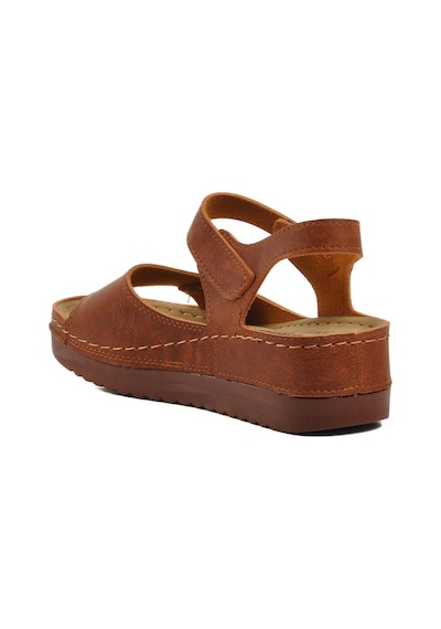 Ayakmod 07-109 Rr Taba Kadın Dolgu Topuk Sandalet 001