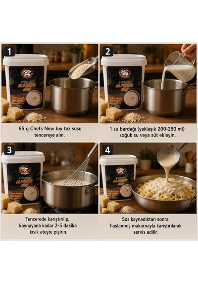 3 Lü Gurme Makarna Sosu Seti - Mac Cheese + Alfredo + Pesto 3 X 1000g