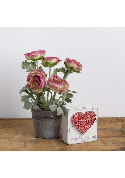Primitives By Kathy 34248 Rustik Beyaz İp Sanat Kutusu Tabelası, 8,9 Cm X 10,16 Cm, Love You More Diğer