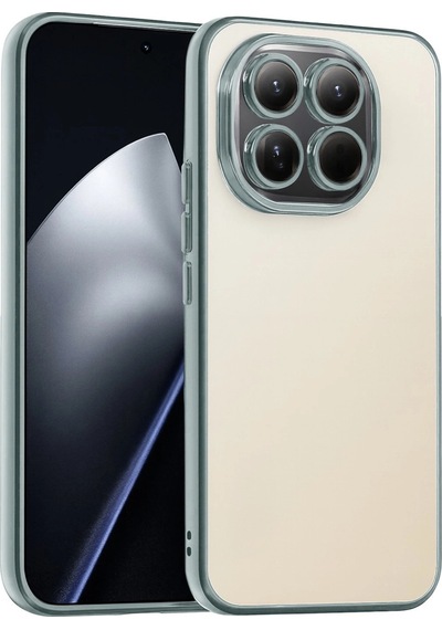 Xiaomi Mi 15 Kamera Korumalı Lensli Silikon Gümüş