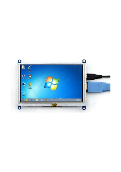 Waveshare 5 Inch Hdmı Rezistif Dokunmatik Lcd Ekran - 800x480