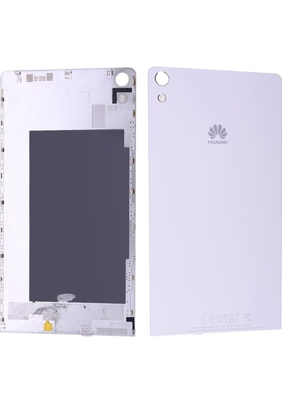 Huawei Ascend P6 Arka Kapak Batarya Pil Kapağı - Beyaz