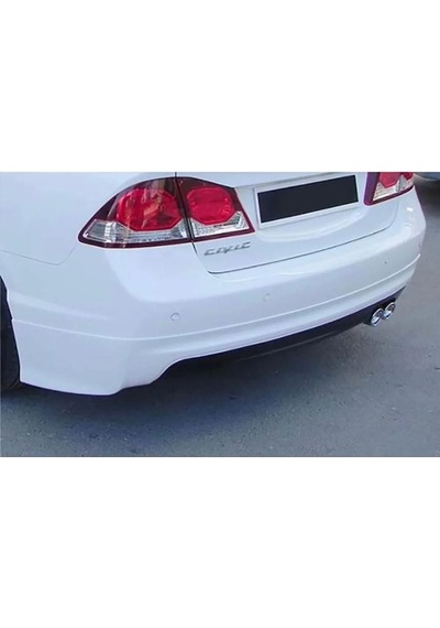 Honda Cıvıc Fd 6 Mugen Arka Tampon Eki Karlık Fiber Boyasız