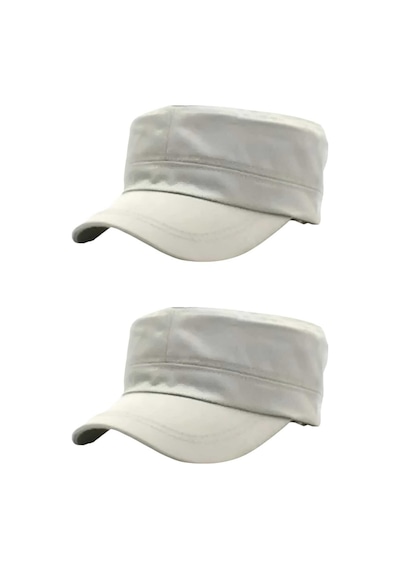 Uniquetrenders Unisex Pamuklu Castro Şapka 2 Adet Bej Bej
