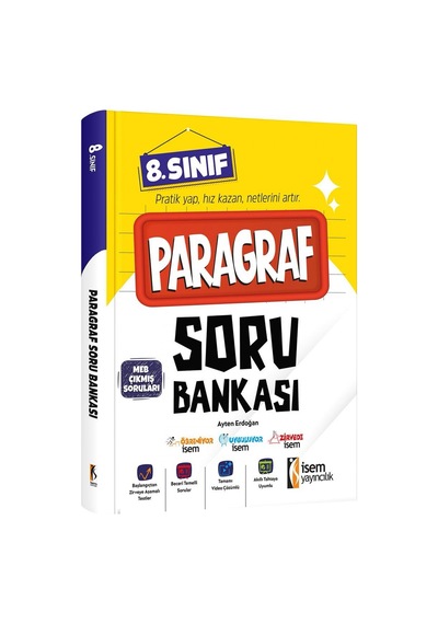 İsem .8 Sınıf Paragraf Soru Bankası İsem Yayıncılık