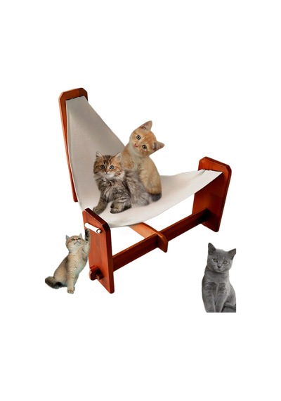 Havzoria Çam Ağacı Kedi Berjeri Hamak Beşik Kedi Evi 50 x 50 x 20 CM