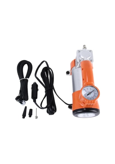 Metal Gövdeli Lastik Hava Kompresörü Turuncu Renk 12 Volt N11.847