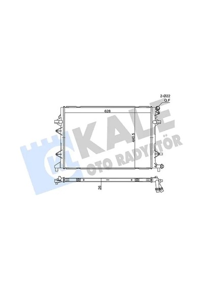 Vw Caddy Motor Radyatoru 2.0 Tdi 2015-2020 Cuud Dfsd Kale 356340