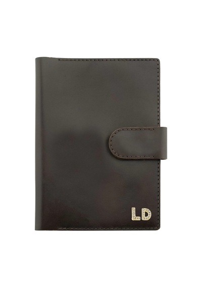 A5 Defter Ve Ajanda Kılıfı - %100 Tiesto Deri - Ko10002 - Koyu Kahverengi Koyu Kahverengi