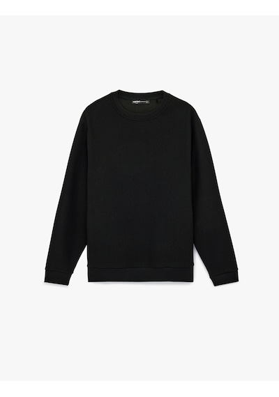 Koton Regular Fit Uzun Kollu Dokulu Kapitone Bisiklet Yaka Sweatshirt Siyah 6wam70306mk Siyah Koton Regular Fit Uzun Kollu Dokulu Kapitone Bisiklet Yaka Sweatshirt Siyah 6wam70306mk Siyah