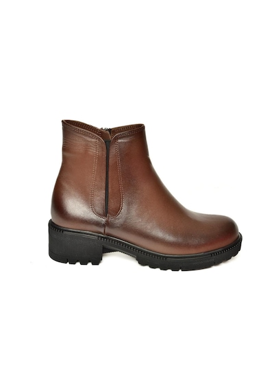 Fox Shoes J654011903 Kahverengi Hakiki Deri Kadın Bot Kahverengi