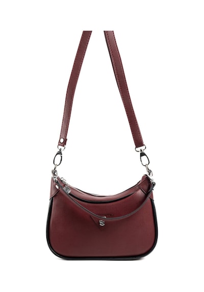 Silver Polo Sp1180 Kadın Omuz Çantası Düz Bordo-bordo-siyah