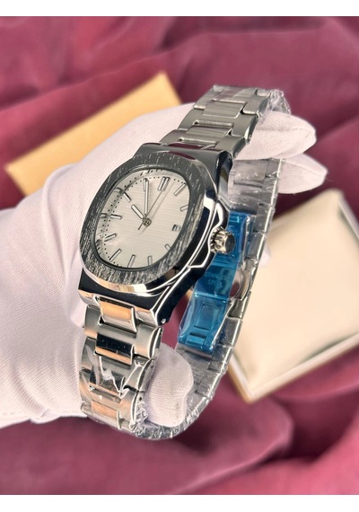 Patek Philippe Beyaz Kadran Erkek Kol Saati Gümüş