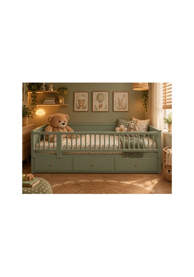 150x50 + 47,5x50 Yeşil Hemnes Divan Bariyer, Trabzan, Korkuluk Yeşil - 942040225