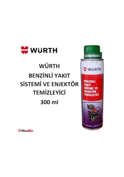 Würth Benzinli Yakıt Sistemi Enjektör Temizleyici 300Ml