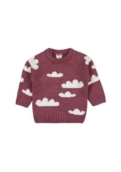 Civil Baby Cloud Örgü 6-18 Ay Kazak - Pembe Gülkurusu