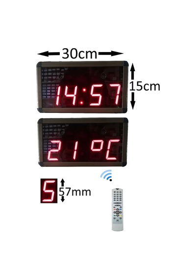 Bluetooth Müzik Çalarlı Dijital Saat Ve Derece (Ölçüsü:15X30 Cm)