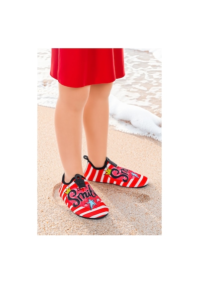Kiko Kids Smile Havuz Plaj Kız Çocuk Deniz Ayakkabısı 7532 Kırmızı Kırmızı