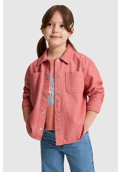 U.S. Polo Assn. Kız Çocuk Pembe Gömlek Jean 50321526-vr041
