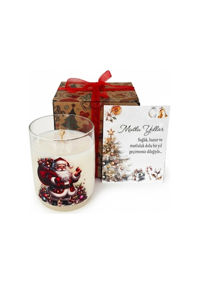 Yılbaşı Christmas Noel Hediyelik Kokulu Soya Mum
