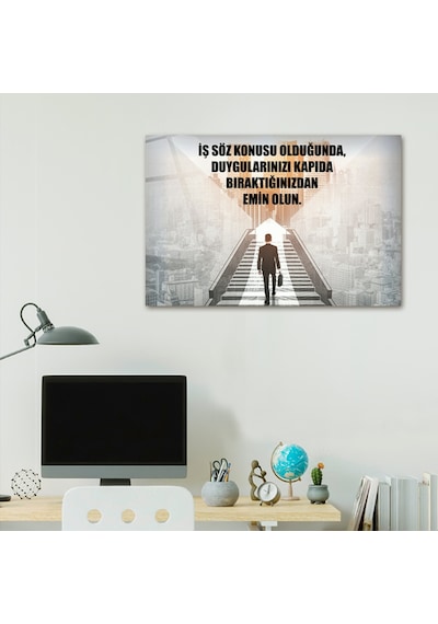Decorita Kişisel Gelişim Cam Tablo İş Ciddiyeti