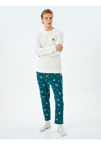 Koton Yılbaşı Temalı Ayıcık Desenli Bol Kalıp Örme Pijama Takımı Yeşil Desenli 5wlm40022mk Yeşil Koton Yılbaşı Temalı Ayıcık Desenli Bol Kalıp Örme Pijama Takımı Yeşil Desenli 5wlm40022mk Yeşil