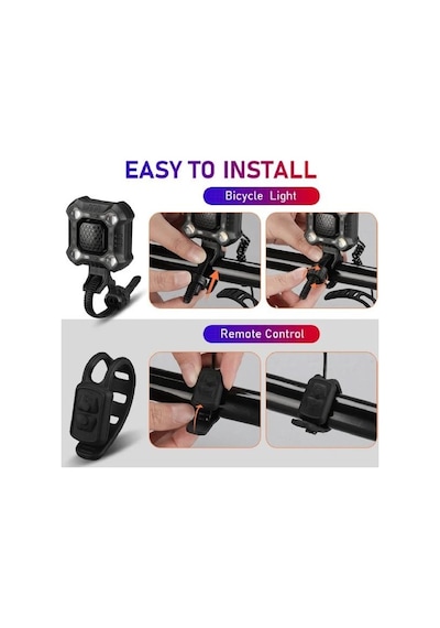 Forte Gt 2122 Bisiklet Ön Işık 350 Lümen 140 Db Usb Şarjlı Yüksek Güçlü Far Korna