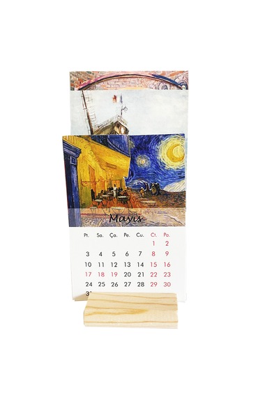 2027 Van Gogh Tabloları Takvimi Çok Renkli