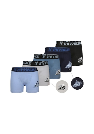 Donella 5'li Erkek Çocuk Boxer Lacivert