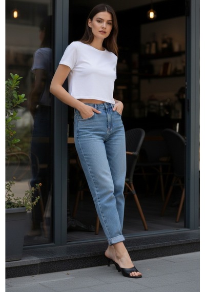 Sermoda Topuklu Kadın Terlik - 5 Cm İnce Topuklu Küt Burun Kadın Terlik Siyah