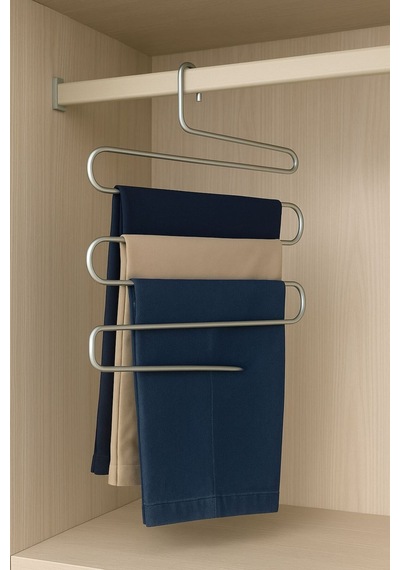 Pantolon Askısı 5 Katlı Metal Dolap İçi Akıllı Krom Askı Pantolon Askısı 5 Katlı Düzenleyici Mode Me Diğer