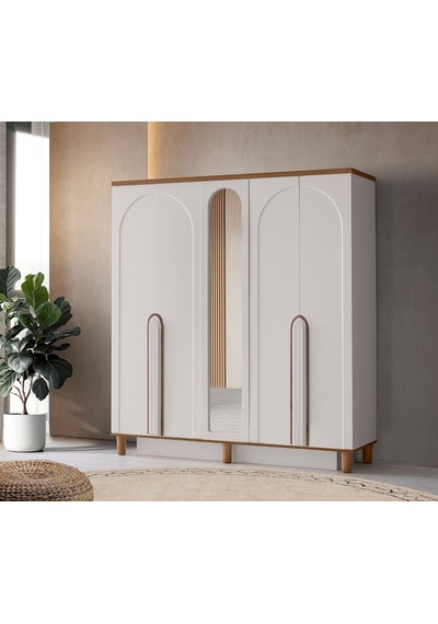 Kosova Mdf 5 Kapılı Dolap