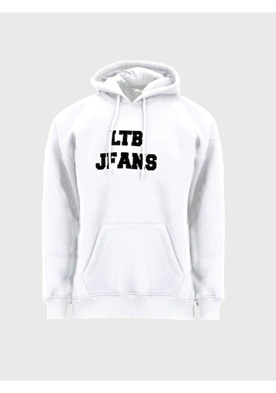 Ltb Baskılı Kapüşonlu Beyaz Sweatshırt 011258652260069 100 Beyaz