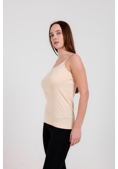 Clara Butik 3'lü Basic Ip Askı Atlet Ten