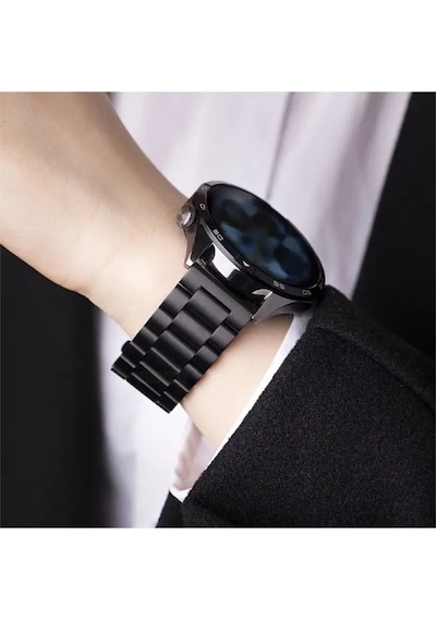 Huawei Watch Gt/gt2/gt3/gt4/gt5 Pro 46mm Uyumlu Çelik Kordon Klasik & Dayanıklı