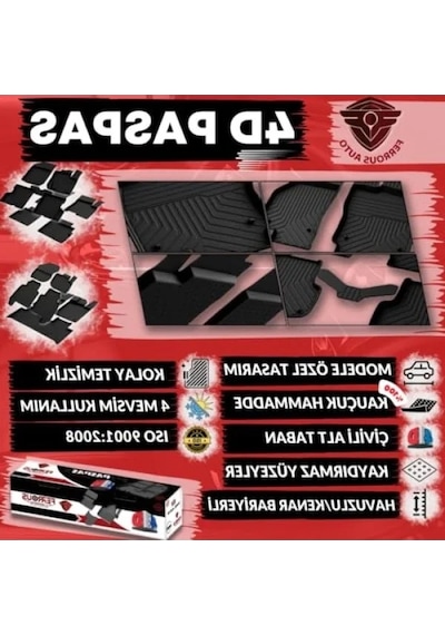 4d Paspas Ve 3d Bagaj Havuzu - Audi A4 B8 Uyumlu 2008-2016 Açık Bej