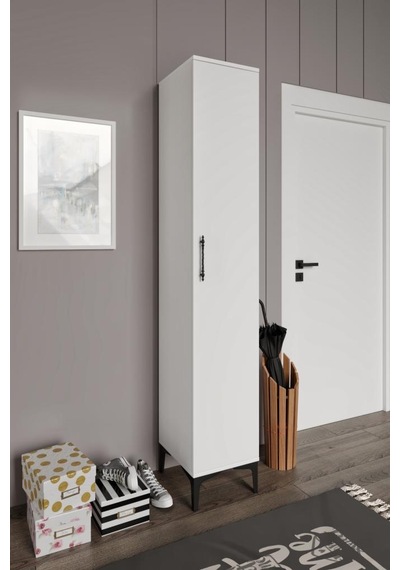 Plain Metal Ayak Metal Kulp Pla1200 Ayakkabılık Mutfak Dolabı Banyo Dolabı Balkon Dolabı Kiler Dolabı Çok Amaçlı Dolap Beyaz
