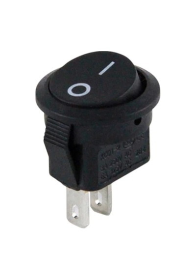 Powermaster Mini Yuvarlak 2 Pin Işıksız On-off Anahtar Ic-134e