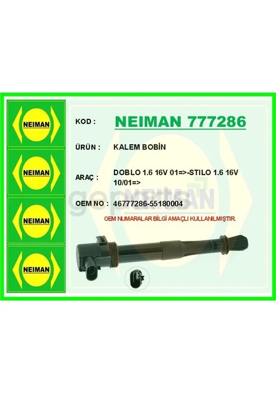 Ateşleme Bobini Fiat Doblo 2001 Palio 2001 Stilo 2001-2008 1.6 16 V Kalem Bobin