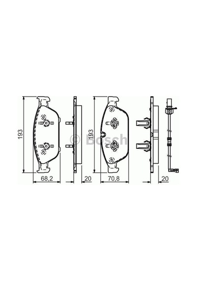 BOSCH 986494447 Fren Balatası Ön A6 11- A7 10-