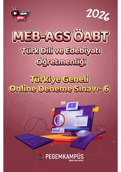 2026 Meb-ags Öabt Türk Dili Ve Edebiyatı Öğretmenliği Türkiye Geneli Online Deneme Sınavı-6