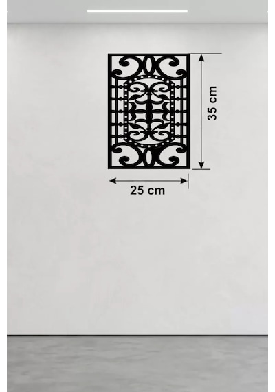 Osmanlı Motifli Dekoratif Ahşap Duvar Tablosu - 25x35 Cm Lazer Kesim Renkli