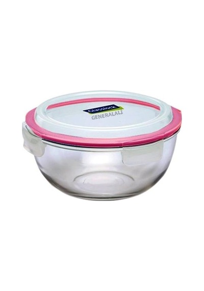 9Glasslock Yuvarlak Cam Saklama Kabı 2000 Ml