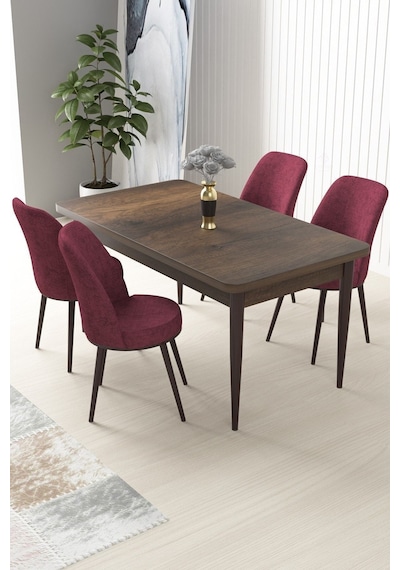 Canisa Nil Serisi 70x110 Sabit Mutfak Masası Takımı Barok Desen Masa 4 Bordo Sandalye Masa Barok Ahşap Desen Sandalyeler Bordo Canisa Nil Serisi 70x110 Sabit Mutfak Masası Takımı Barok Desen Masa 4 Bordo Sandalye Masa Barok Ahşap Desen Sandalyeler Bordo