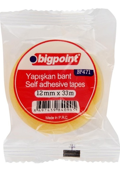 Bigpoint Kırtasiye Bandı 12 Mm X 33 M X 12 Adet Diğer