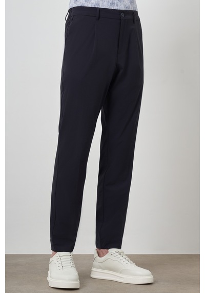 Morven Erkek Lacivert Trend Slim Fit Tam Lastik Pantolon 25ms003038200 Lacivert