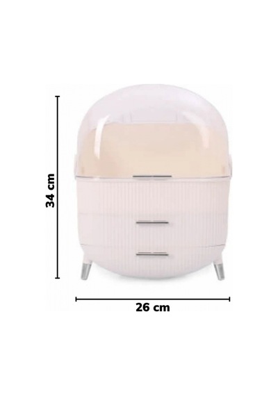 Piev House By House Makyaj Düzenleyici Ve Şeffaf 360 Derece Dönebilen Fırçalık Süper İkili Set Krem