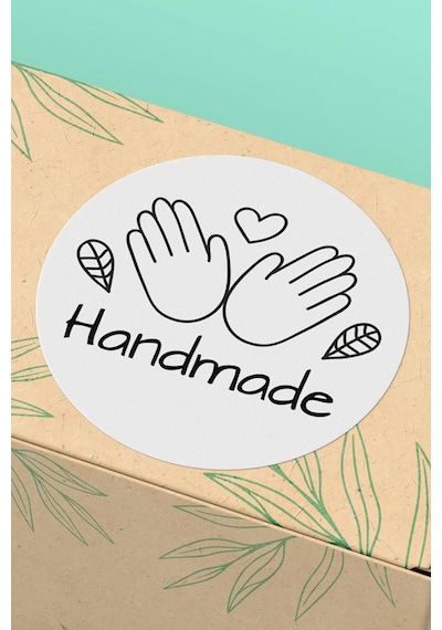Handmade El Yapımı Sticker 3x3cm St2375 Çok Renkli