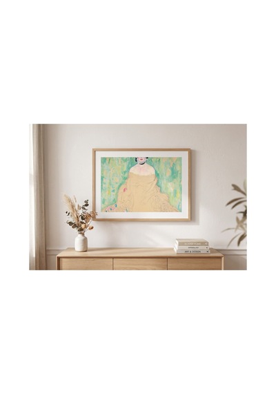 Klimt Amalie Zuckerkandl'ın Portresi Çerçevesiz Poster 30x42 Cm A3 Tablo Art Nouveau Duvar Dekoru